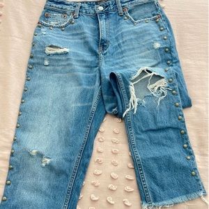 Abercrombie and fitch grommet jeans